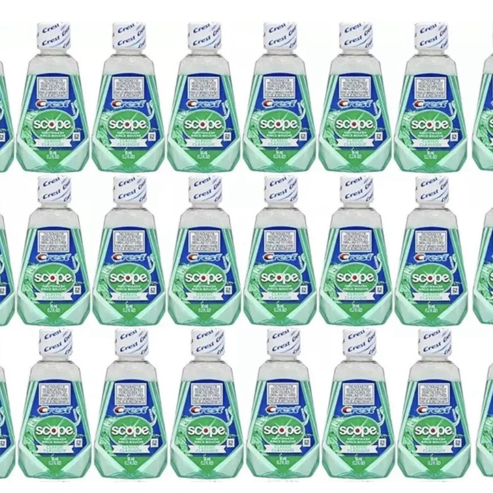 NEW (24) Crest Travel Size Scope Mouthwash NWT